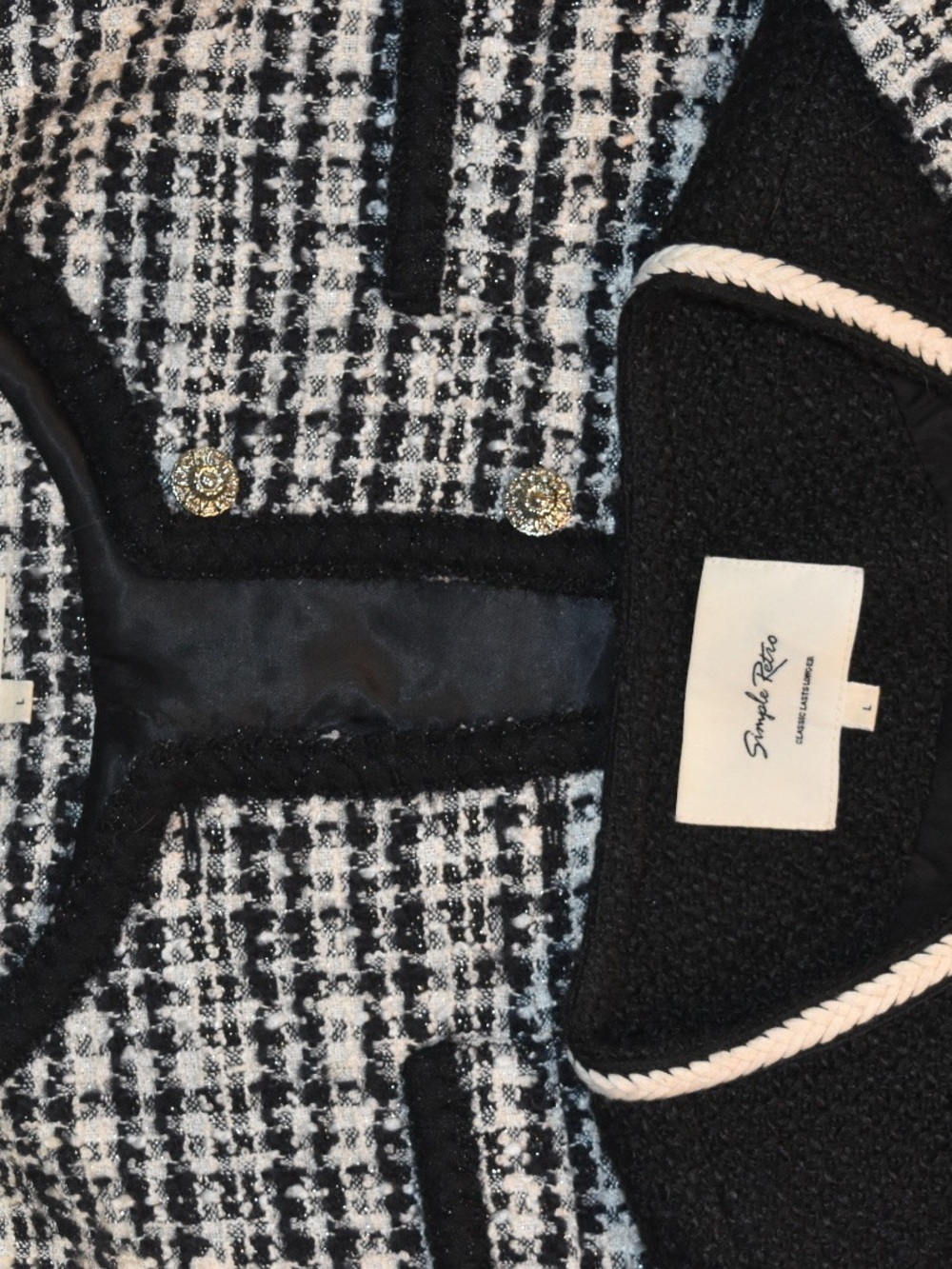 Simple Retro Tweed Jackets - Picture 3 of 13